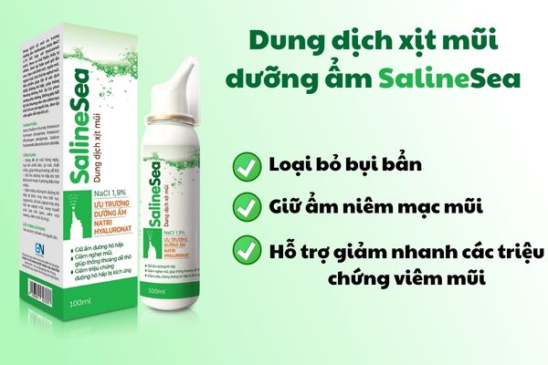 Công dụng nổi bật của dung dịch xịt mũi ưu trương dưỡng ẩm SalineSea