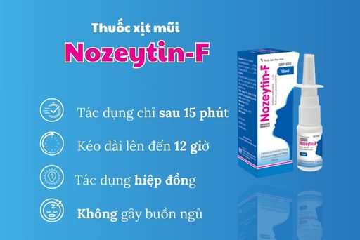  Nozeytin-F là sự kết hợp tối ưu giữa Azelastin và Fluticason