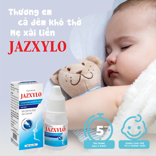 nhỏ mũi Jazxylo dùng cho trẻ từ 3 tháng tuổi