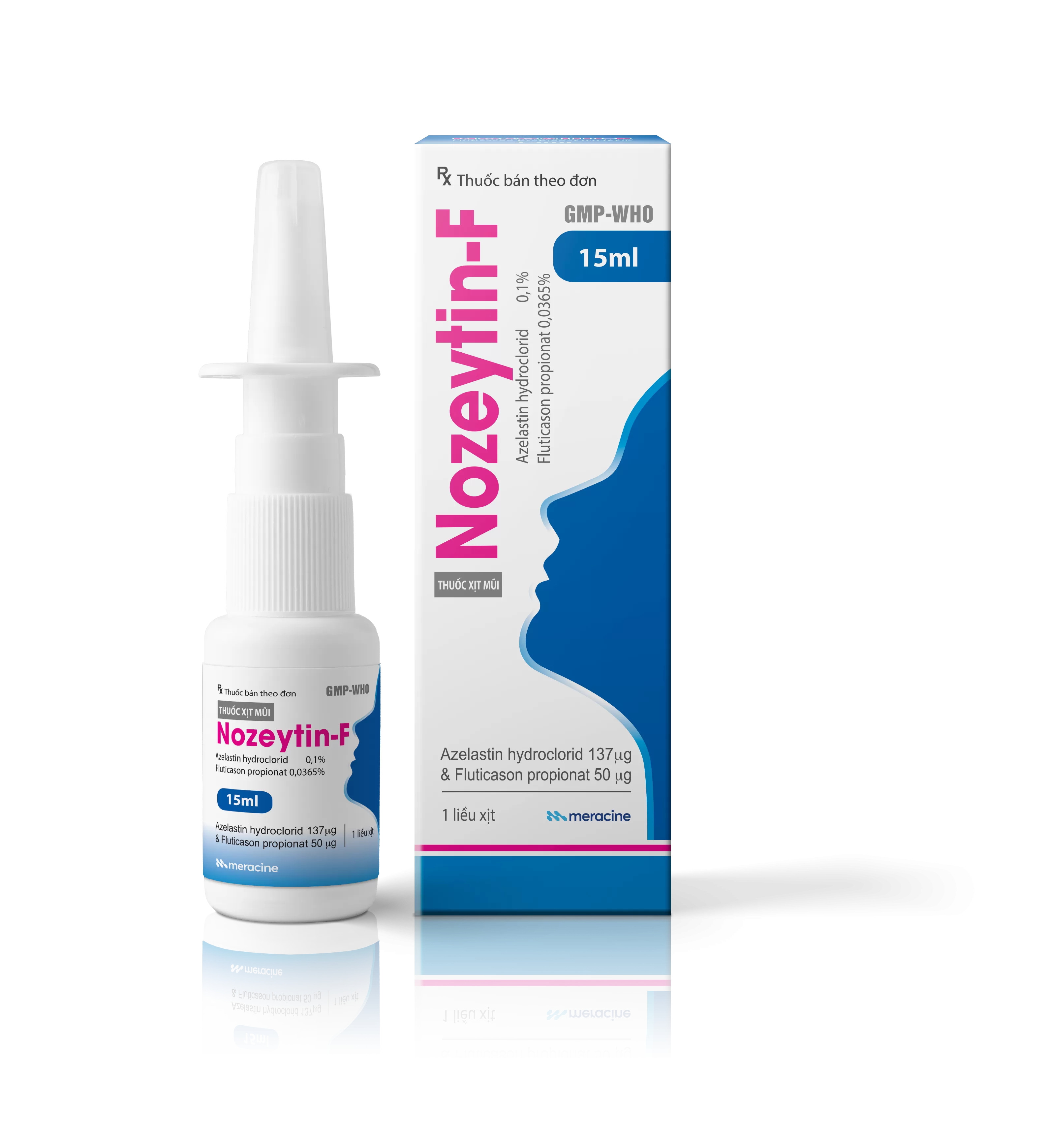 Thuốc xịt mũi Nozeytin-F chuyên trị viêm mũi dị ứng lọ 15ml