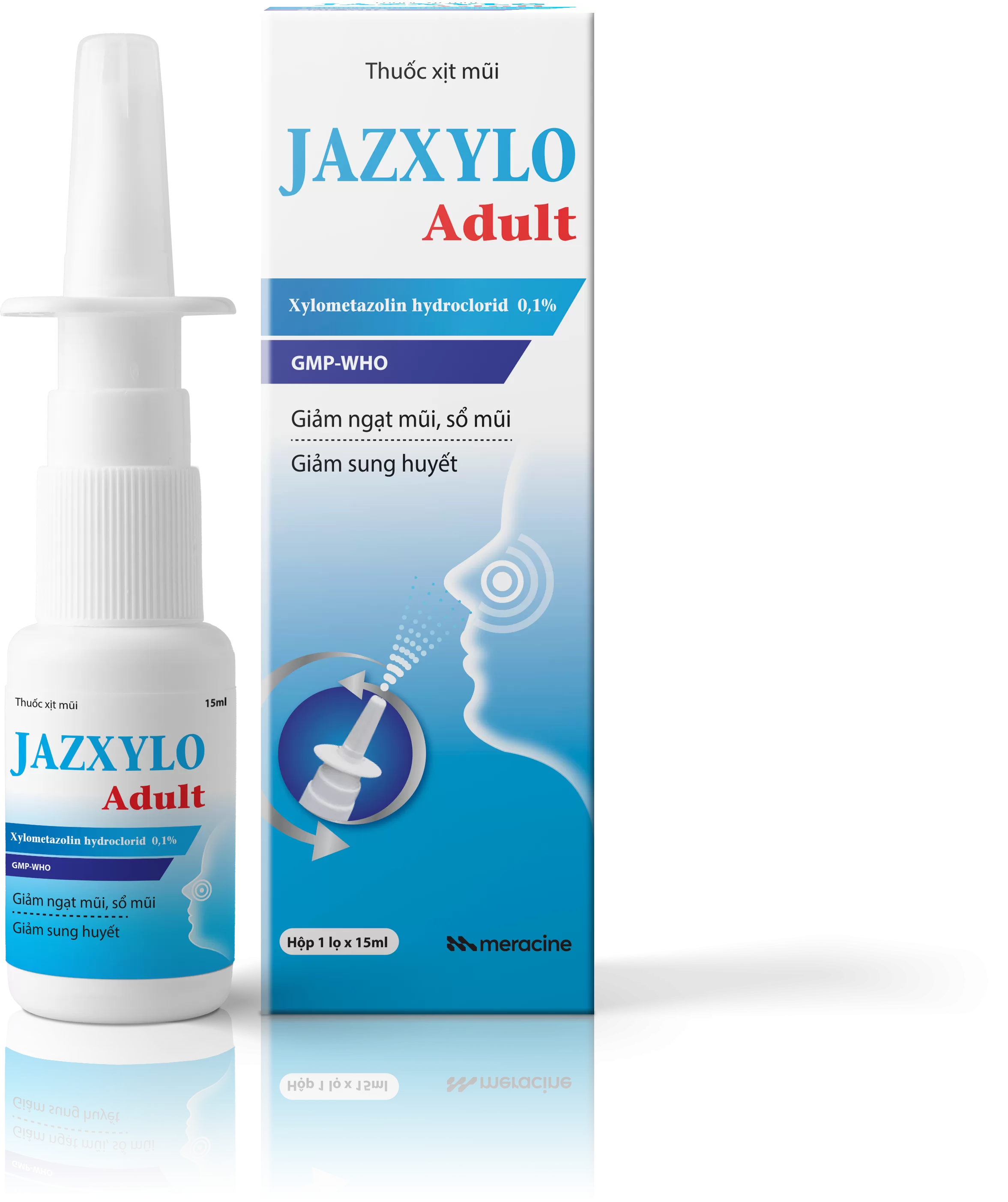 Thuốc xịt mũi Jazxylo giảm nghẹt nhanh lọ 15ml