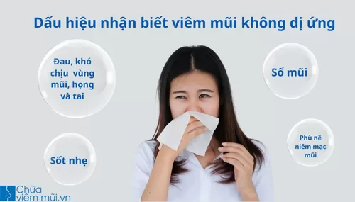 Dấu hiệu thường gặp của bệnh viêm mũi không dị ứng