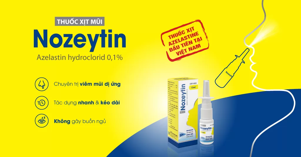 Thuốc xịt mũi Nozeytin - Chuyên trị viêm mũi dị ứng