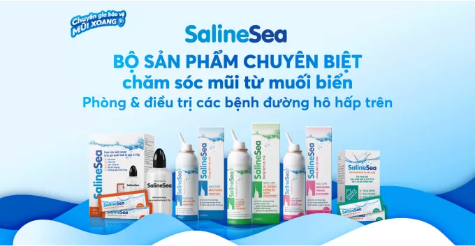 SalineSea vệ sinh mũi xoang, xịt mọi lúc mọi nơi