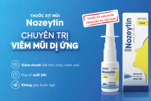 Thuốc xịt mũi chuyên trị bệnh viêm mũi dị ứng