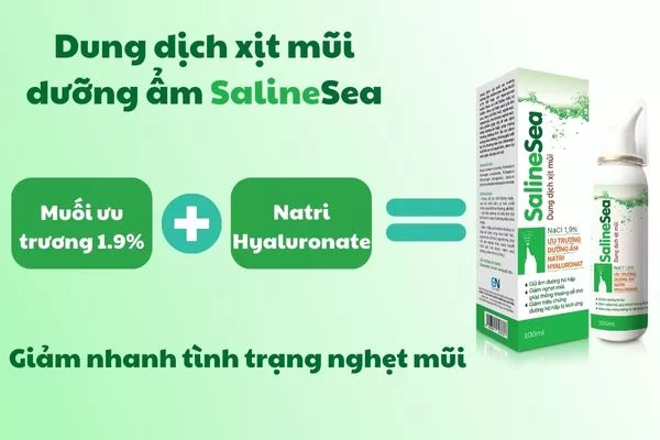 Dung dịch xịt mũi ưu trương dưỡng ẩm SalineSea trị nghẹt mũi có tốt không? Giá bao nhiêu? Mua ở đâu chính hãng?