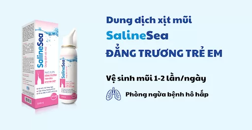 Dung dịch xịt mũi đẳng trương SalineSea vệ sinh mũi cho trẻ nhỏ