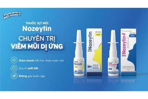 ​ Thuốc xịt mũi Nozeytin-F chuyên trị bệnh viêm mũi