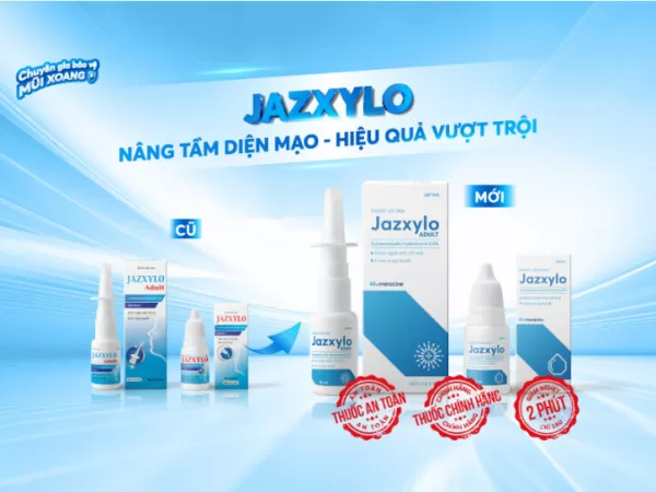 Thông báo: Thay đổi bao bì thuốc giảm nghẹt Jazxylo