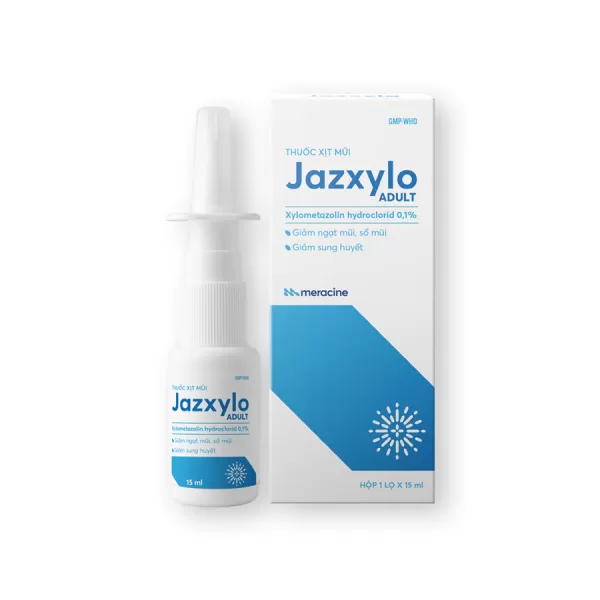 Thuốc xịt mũi Jazxylo Adult giảm nghẹt lọ 15ml