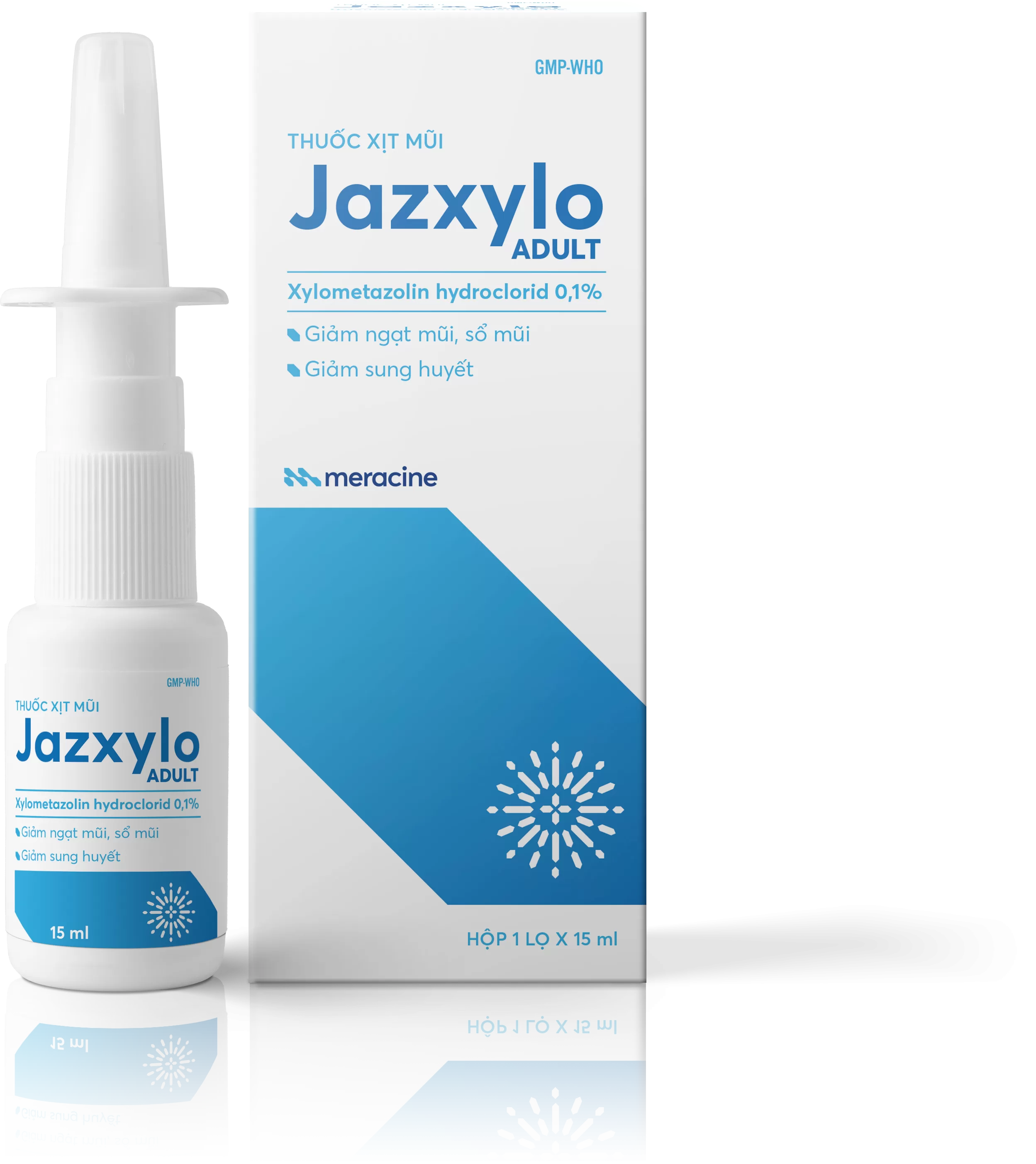 Thuốc xịt mũi Jazxylo Adult giảm nghẹt lọ 15ml