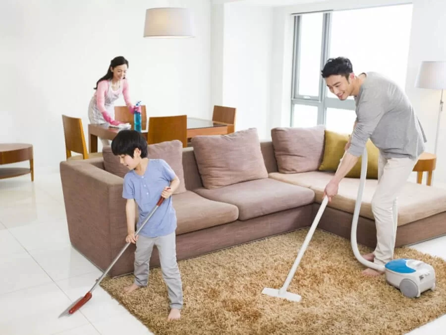 Vệ sinh môi trường sống sạch sẽ 
